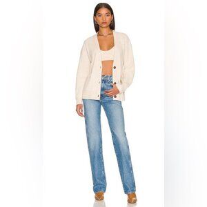 GRLFRND Sara Super High Rise Slim Straight Jeans in Lenox Hill 27